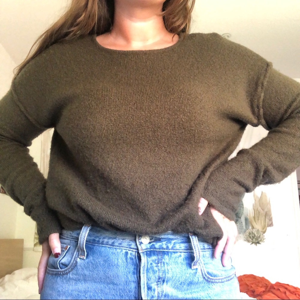 Olive Green Sweater